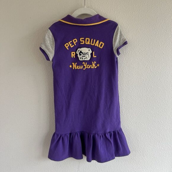 Polo Ralph Lauren Girls 6 Pep Squad Dress Skirt Top Varsity Patch Embroidered